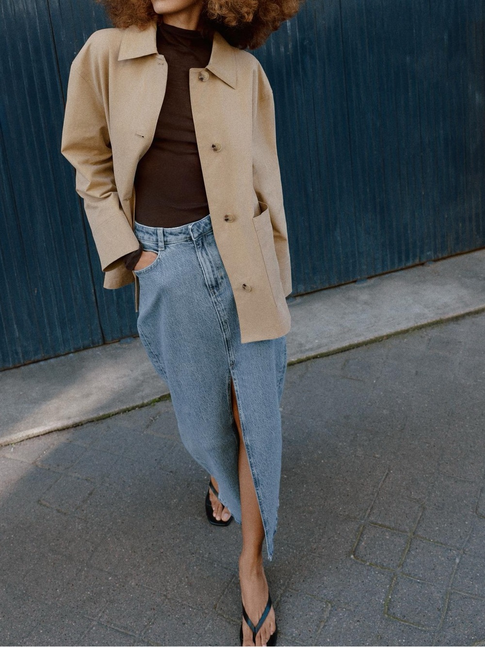 NWT Zara Patch Pocket Jacket Mid-Camel S
